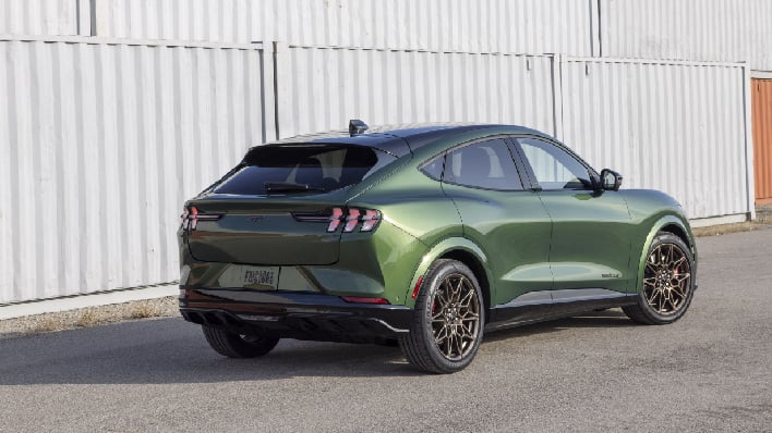 Ford Mustang Mach E Gt Electric Suv Strikes A Bronze Pose For