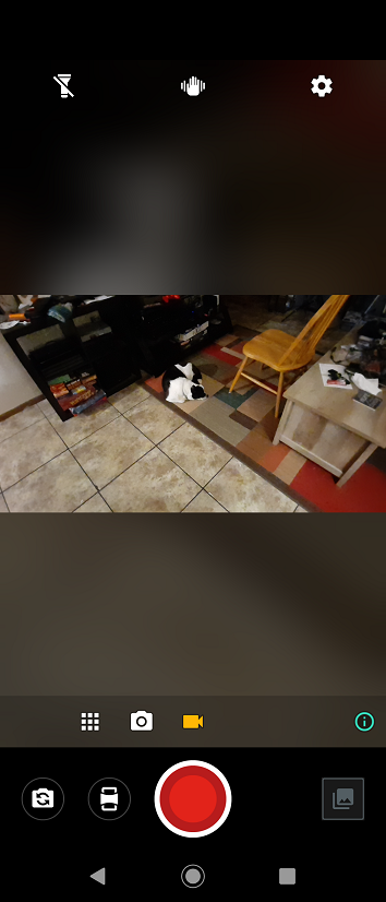 screenshot uncropped action camera motorola one action