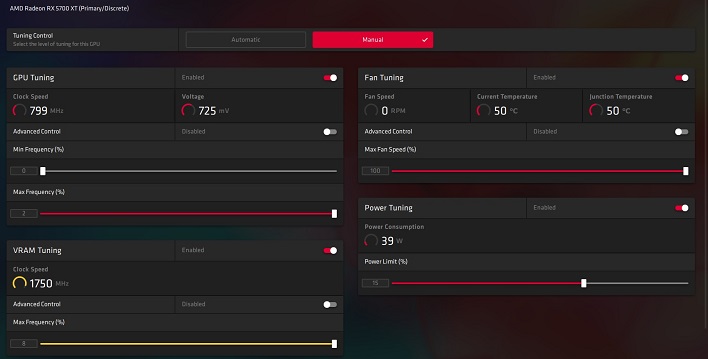 Radeon rx 5700 xt wattman 2024 settings