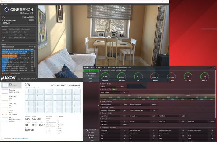 Maingear Turbo CPU Overclock Cinebench