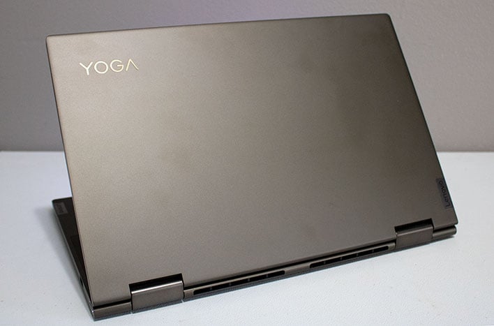 Lenovo Yoga 7i Крышка под углом