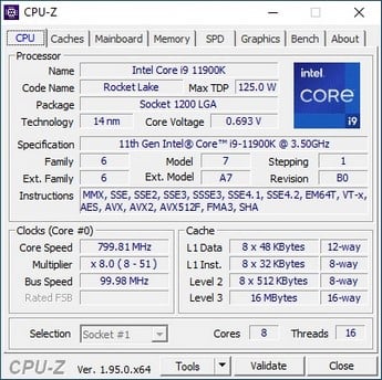 ядро ​​i9 процессор 1