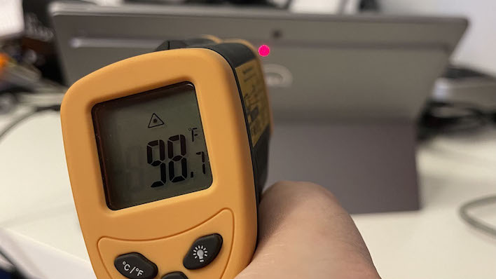 surface temp dell latitude 7320 detachable review