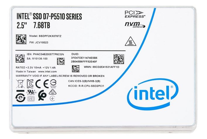 Intel SSD D7-P5510 シリーズ 7.68TB-