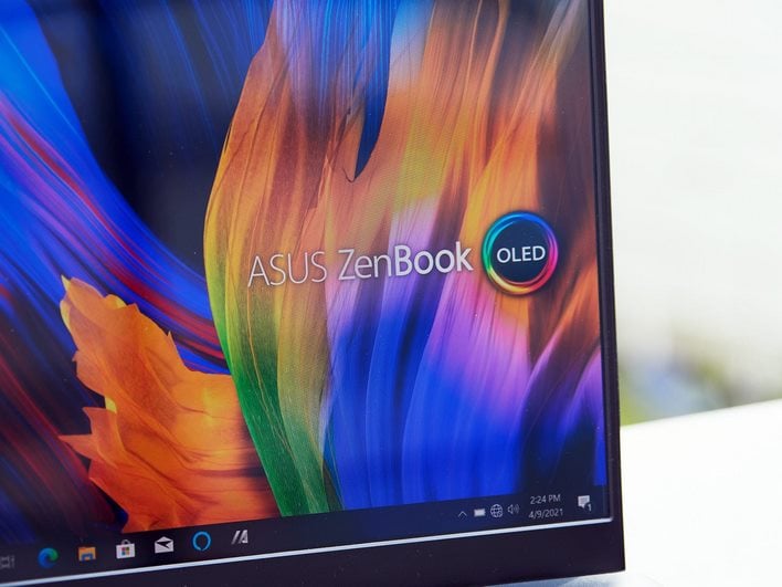 asus zenbook oled display angle