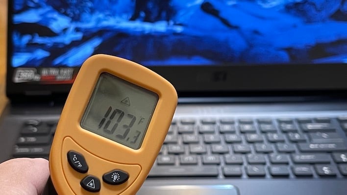 temp msi ge76 raider