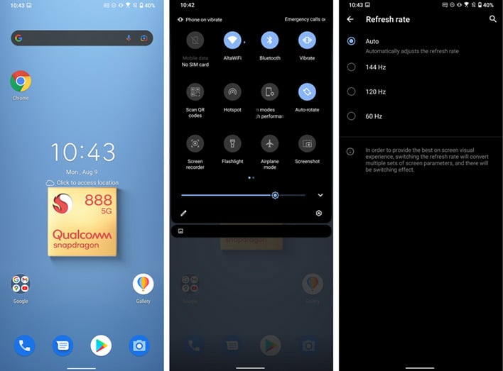 android software screen shots