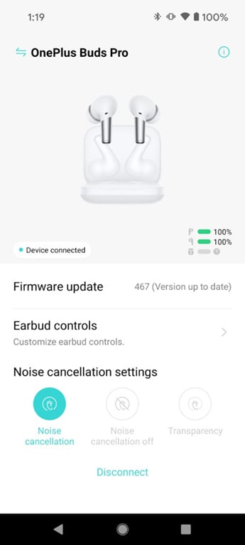 Скриншот OnePlus Buds Pro 20