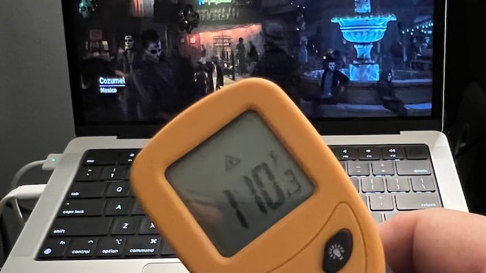 temp apple macbook pro 14 inch 2021