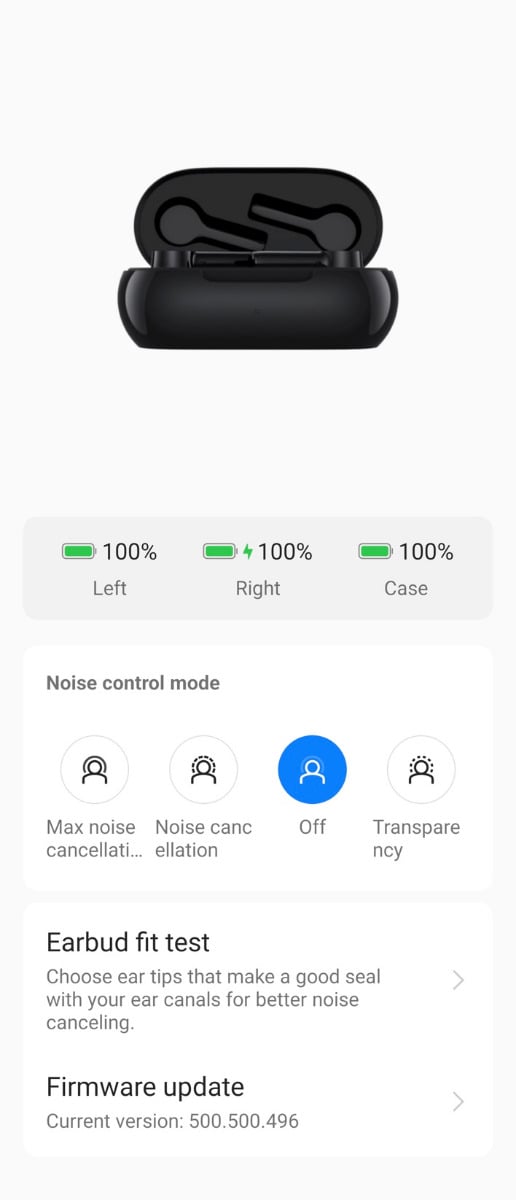 Скриншот OnePlus Buds Z2 01