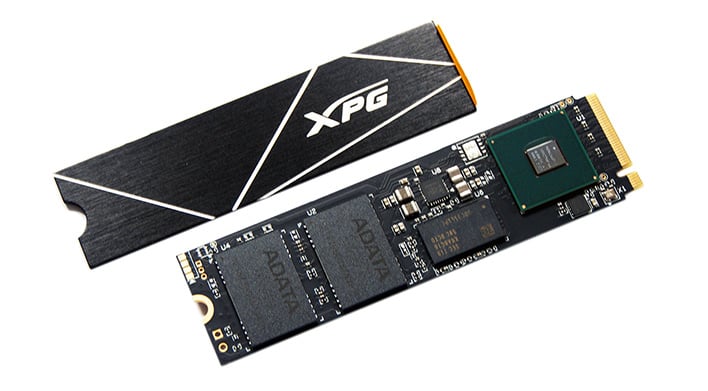 ADATA XPG PCIe Gen 5 SSD with Active Cooling Pictured