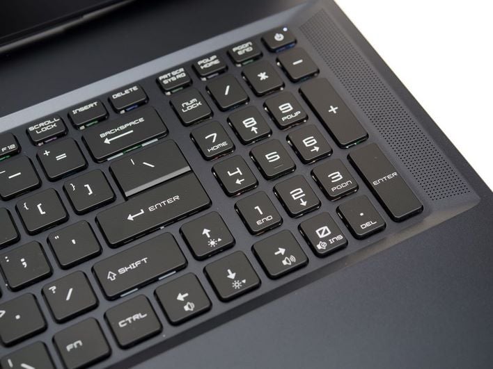 msi ge76 Raider цифровая клавиатура