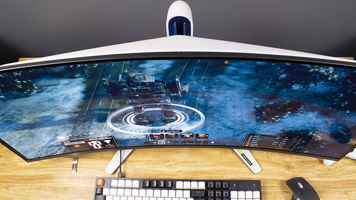 Alienware has new gaming monitors with a built-in headset stand