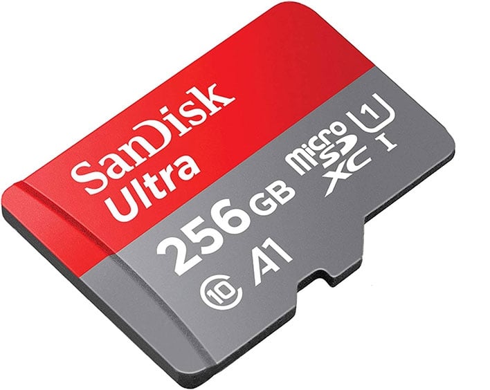 sandisk 256gb micro sd card gift