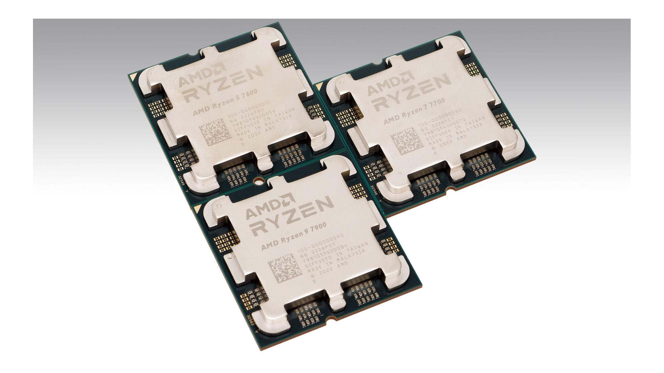 AMD Ryzen 9 7900 12 Core & Ryzen 7 7700 8 Core 'Zen 4 Non-X' CPUs