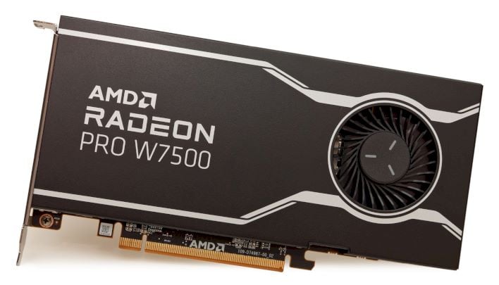 radeon pro w7500 front