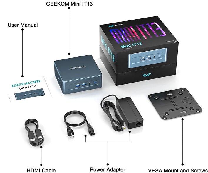 Test Mini PC Geekom Mini IT13 : un NUC aux hormones Inside ?