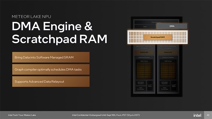 meteor lake npu dma scratchpad
