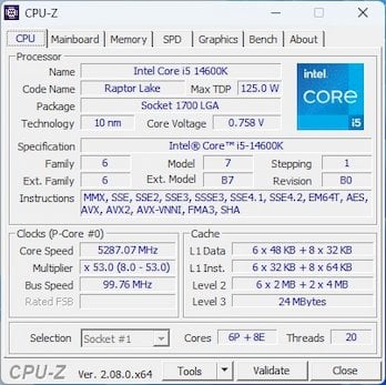 Intel Core i5-14600K CPU Benchmark Leak Shows Up To 10