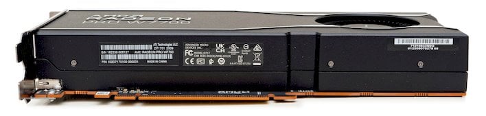 amd radeon pro w7700 bottom
