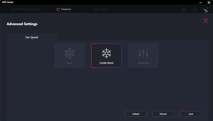 msicenter coolerboost