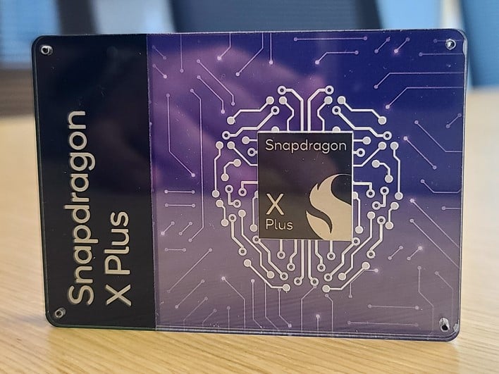 snapdragon x plus chip back