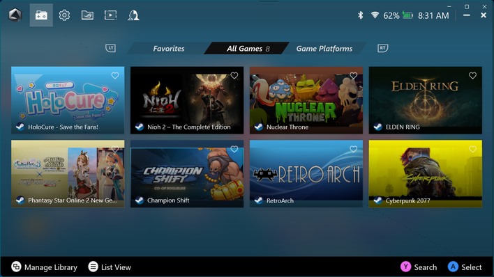 ac games armoury crate