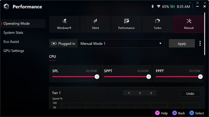 ac performance armoury crate