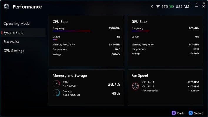 ac status armoury crate