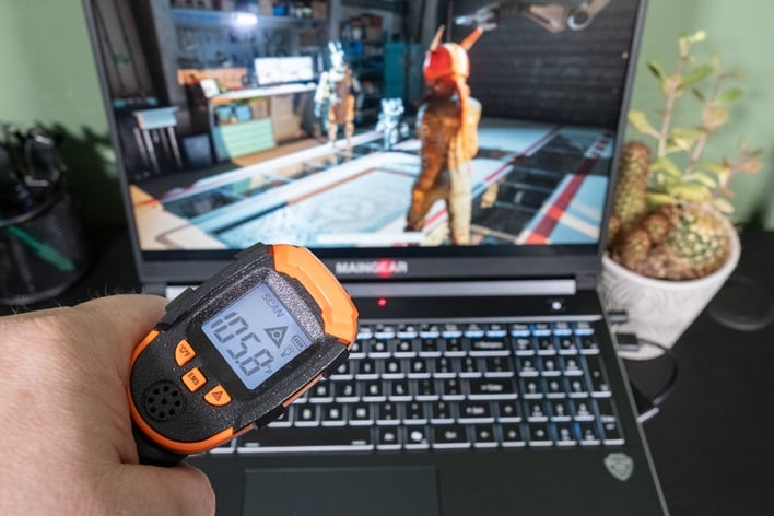 maingear ml 16 gaming laptop thermal test