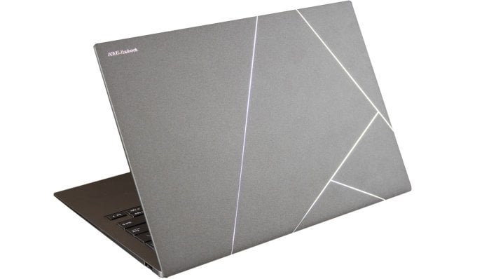 asus zenbook s 14 rear angle open a