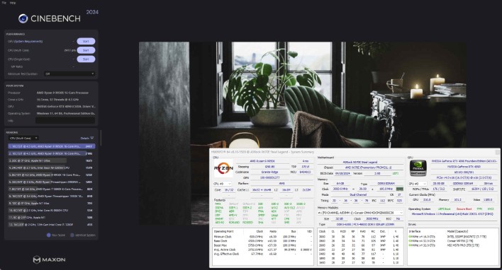 ryzen 9 9950x cinebench results hh gaming rig build