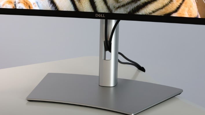 dell ultrasharp 40 curved base view