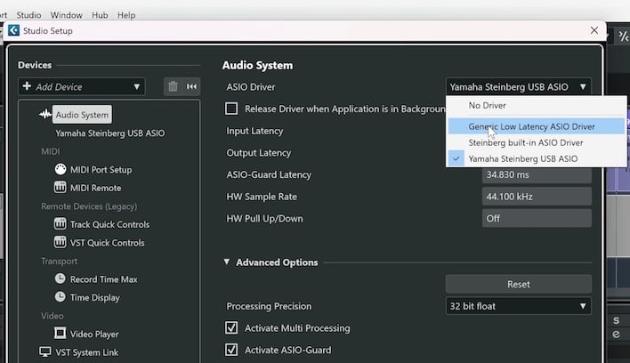 generic low latency asio driver