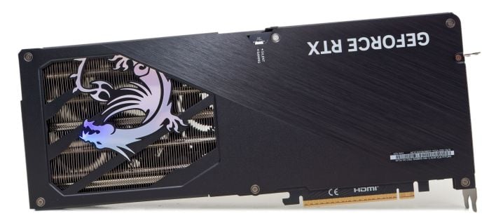 msi geforce rtx 5070ti back