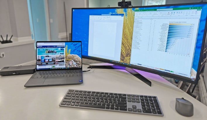 dell pro 14 premium with dock and peripherals