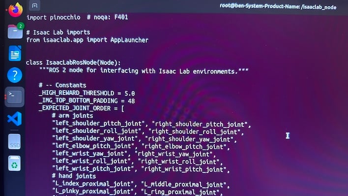 nvidia jetson agx thor isaac script