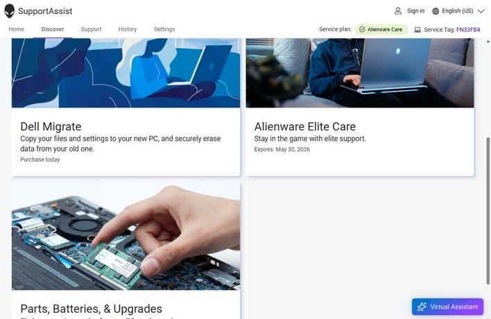 software supportassist 3