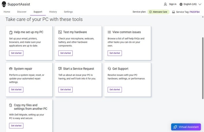 software supportassist 4