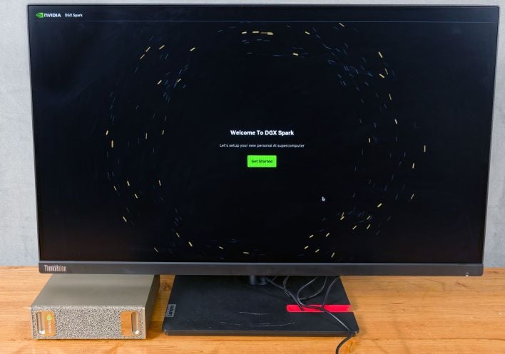 nvidia dgx spark powered up