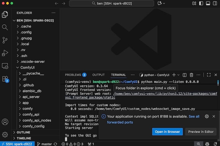 vs code remote access
