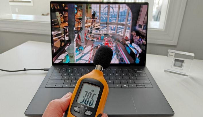 dell xps 14 2026 acoustic measurement low noise