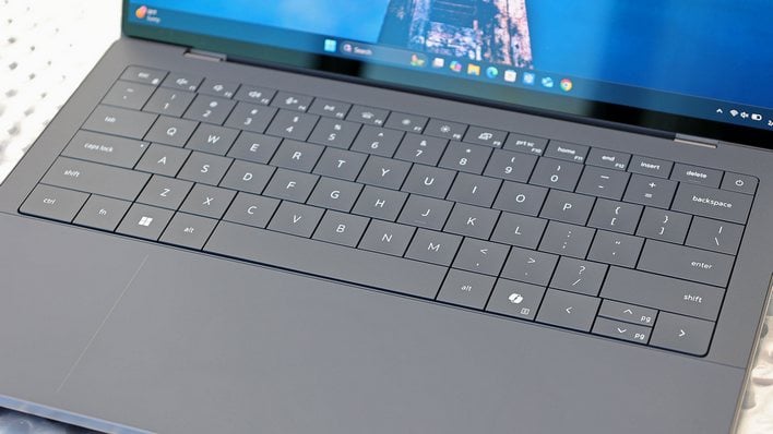 dell xps 14 2026 keyboard closeup
