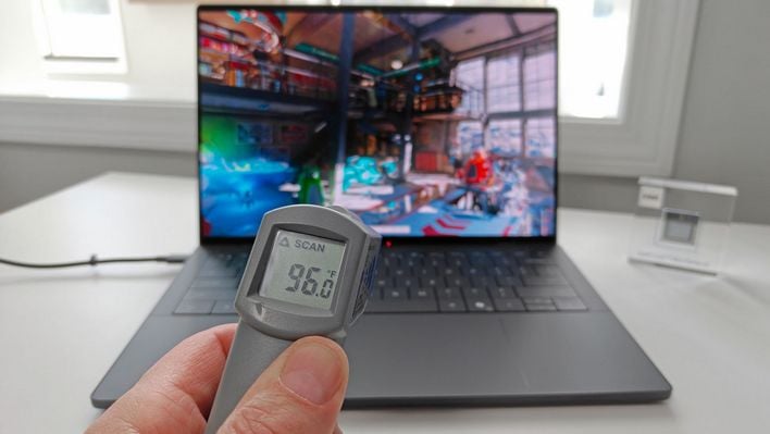 dell xps 14 2026 thermal measurement low heat