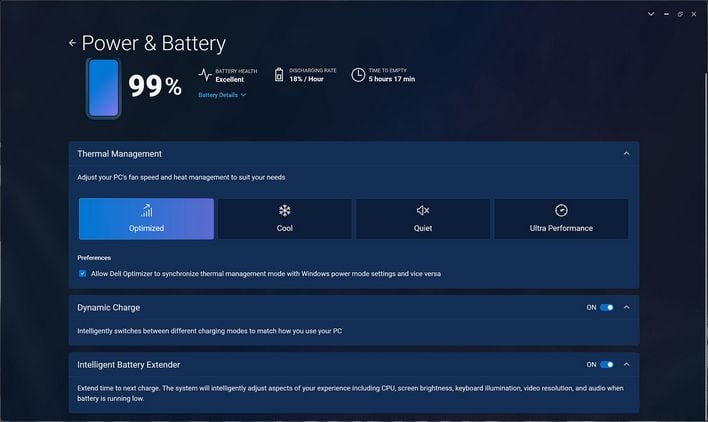 dell xps 14 optimizer software