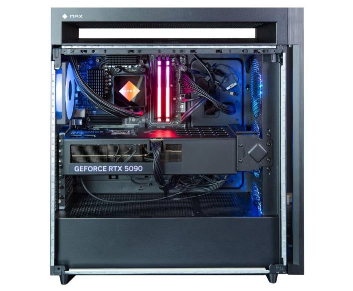 hp omen with ryzen and 5090 open