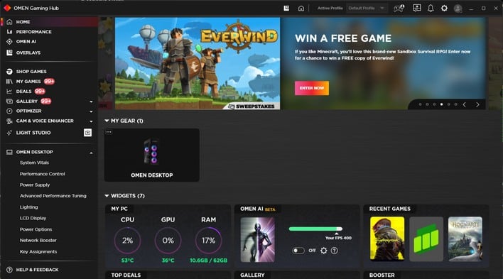 omen gaming hub 1