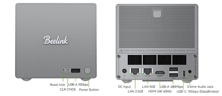 beelink me pro nas ports 1