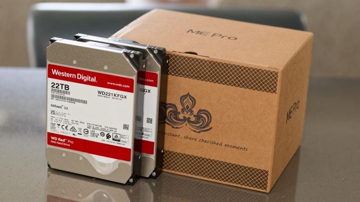 beelink me pro with wd red 22tb 1