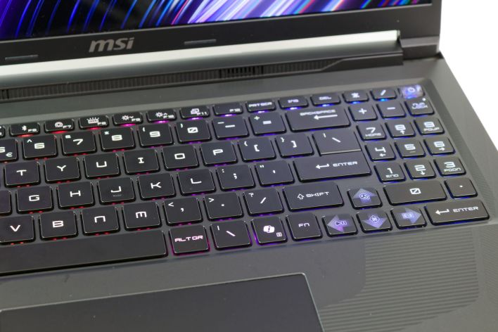msi raider 16 max keyboard